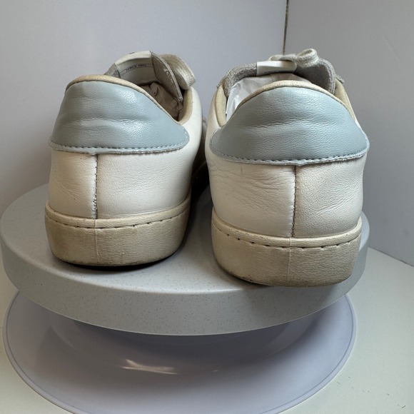 Victoria Berlin Women's Leather Sneakers Hielo White/Blue Suede US Size 9.5 - Picture 6 of 13